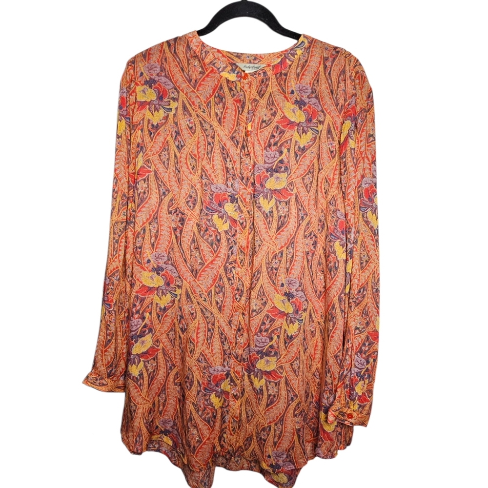 Lucky Brand Multicolor Paisley Top